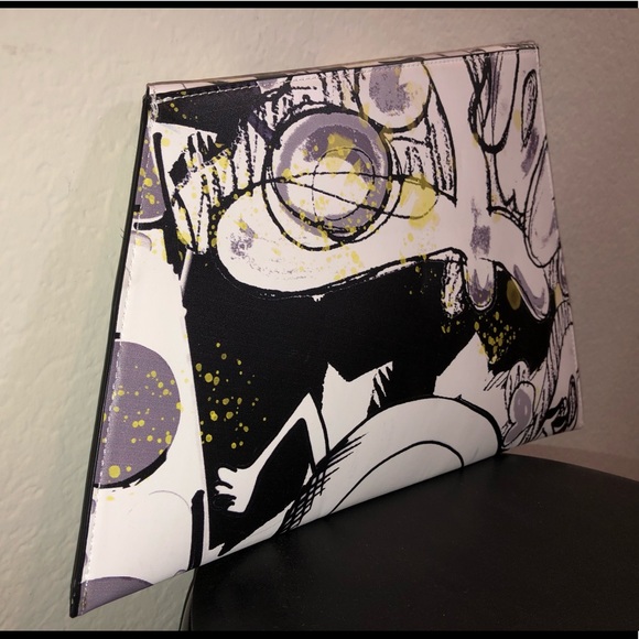 Asos Asymmetrical Graffiti-Style Envelope Clutch - Picture 15 of 16